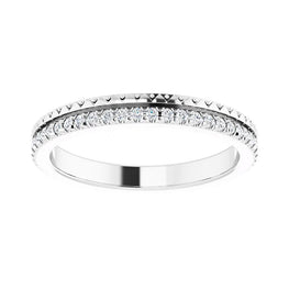 14K White 1/5 CTW Natural Diamond Eternity Band