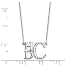Semi Stacked White Gold Monogram Necklace