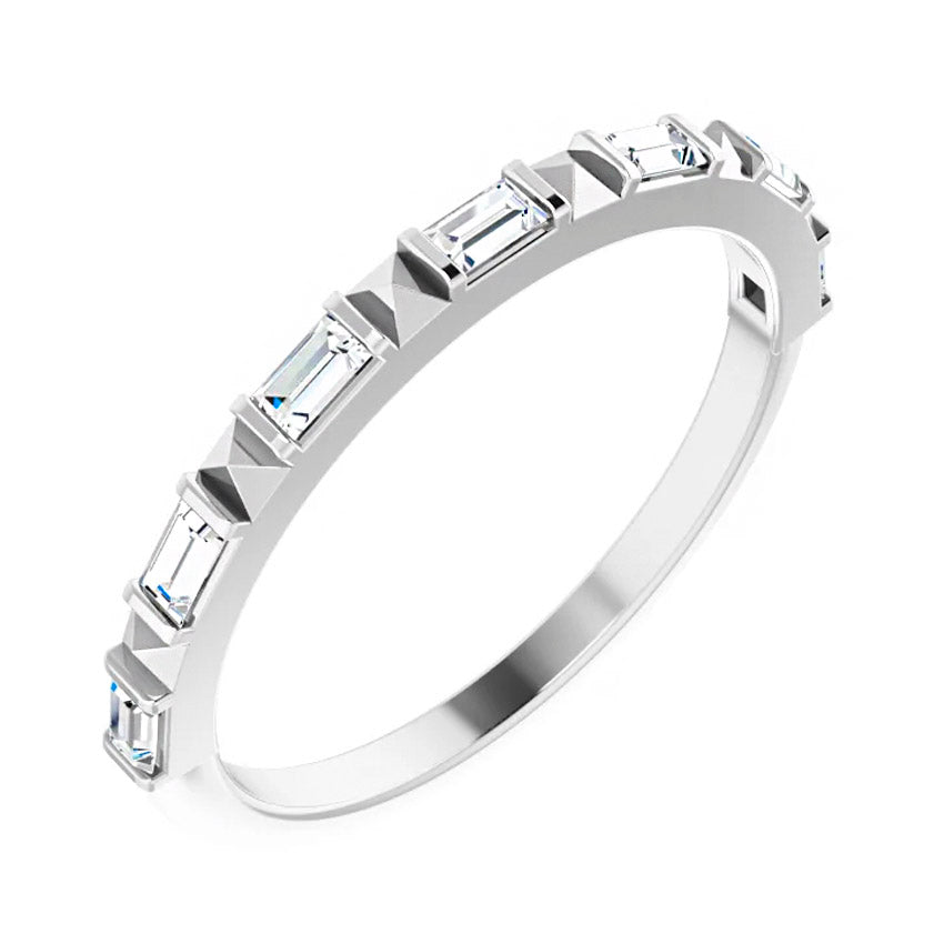 14K White 1/3 CTW Natural Diamond Anniversary Band