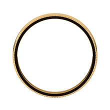 14K White Lightweight Milgrain Wedding Band