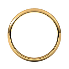 14K Yellow Gold Half Round Wedding Band