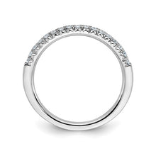 14K White Gold 1/6ct. G H I Round Moissanite Band