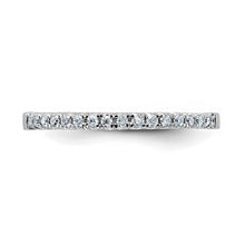 14K White Gold 1/6ct. G H I Round Moissanite Band