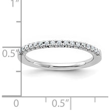 14K White Gold 1/6ct. G H I Round Moissanite Band