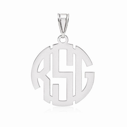 SS .027 Gauge Monogram Pendant