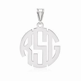 SS .027 Gauge Monogram Pendant