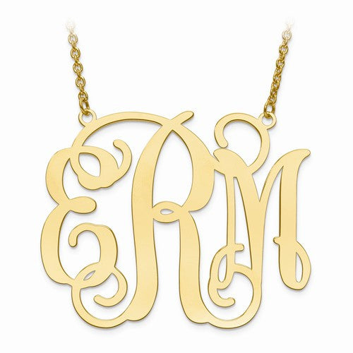 GP .027 Gauge Monogram Plate With Chain