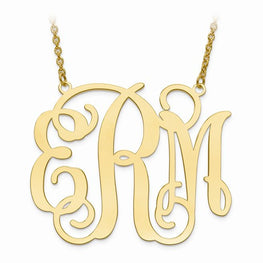 GP .027 Gauge Monogram Plate With Chain