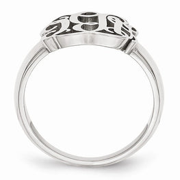 Sterling Silver Monogram Signet Ring