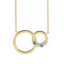 14K Rose Gold 1-5 Stone Family Circle 18