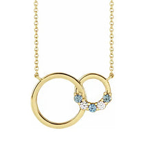 14K Yellow Gold 1-5 Stone Family Circle 18